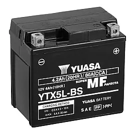 Акумулатор YUASA YTX5L-BS 4.2Ah 80A R+ Акумулатор YUASA YTX5L-BS 4.2Ah 80A R+
