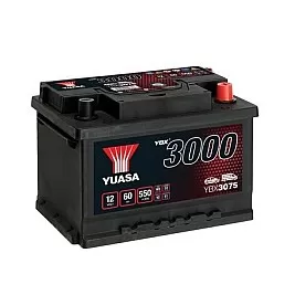 Акумулатор YUASA YBX3075 12V 60Ah 550A SMF Акумулатор YUASA YBX3075 12V 60Ah 550A SMF